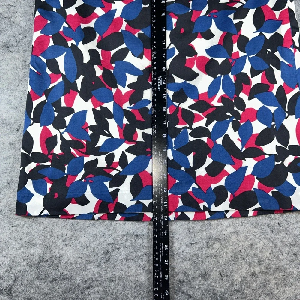 Talbots Skirt Women's 10 Multicolor Floral Lined Stretch Teacher‎ Church Career